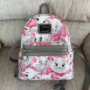 Loungefly Disney Aristocats Marie AOP Mini Backpack